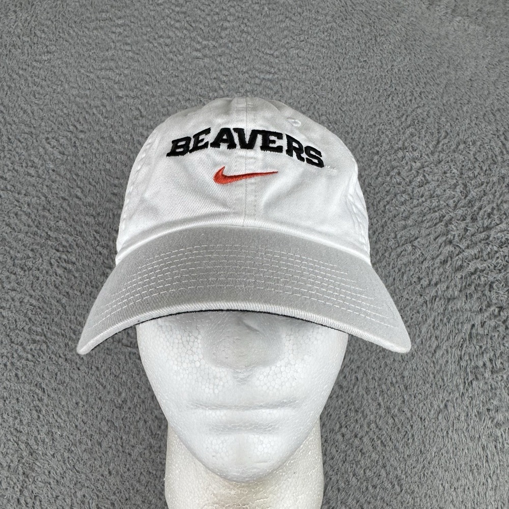 Oregon State Beavers Nike On Field Hat Strapback White M/l Club Cap